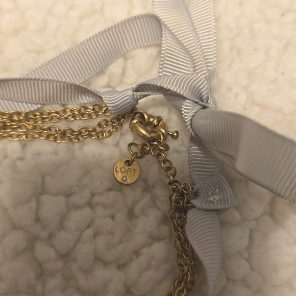 NWOT Loft 5 Layer Gold Necklace - Picture 4 of 4